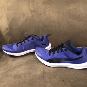 Black and blue Pumas